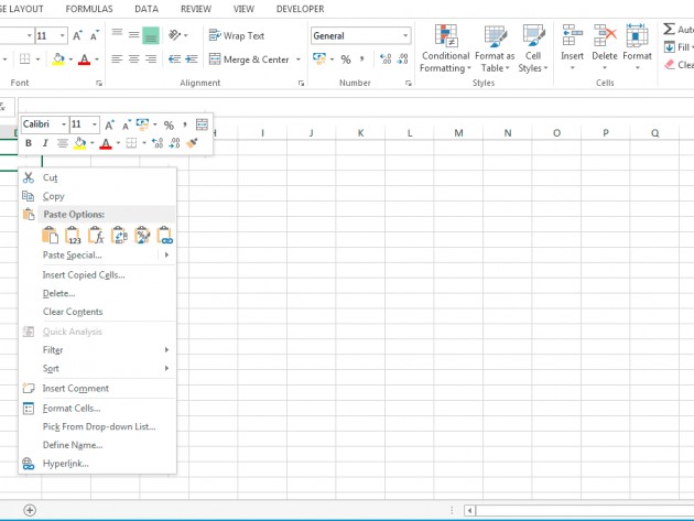 MS Excel Copy-Paste Types